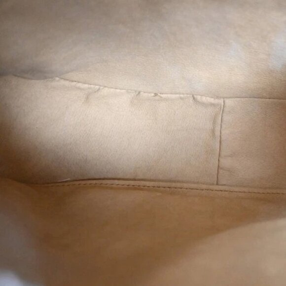 GUCCI Logo Sherry GG Pattern 2set Hand Bag PVC Leather Brown Italy 86TA227 - Picture 6 of 12